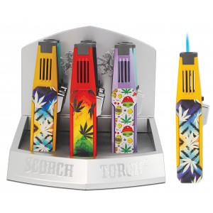 Scorch Torch Turbo Pencil Torch w/ Hold Button - Assorted Designs - 9ct Display [61663-1]